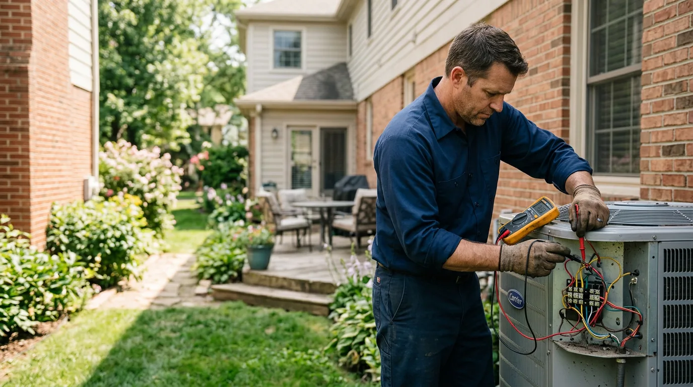 HVAC technician working near Simla, CO